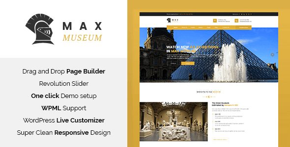 Tema Max Museum - Template WordPress