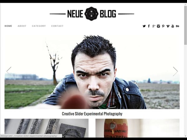 Tema Neue Blog - Template WordPress