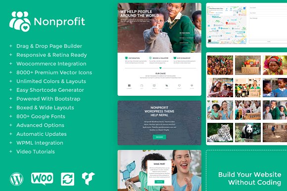 Tema NonProfit - Template WordPress
