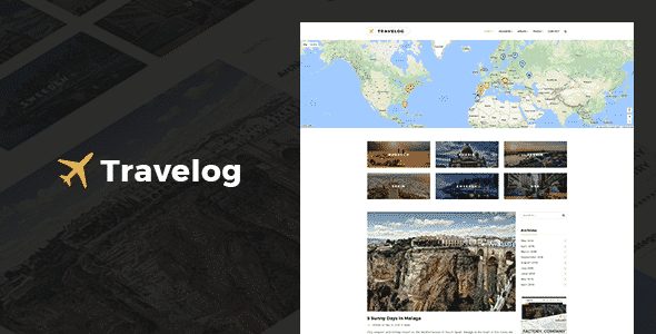 Tema Travelog - Template WordPress