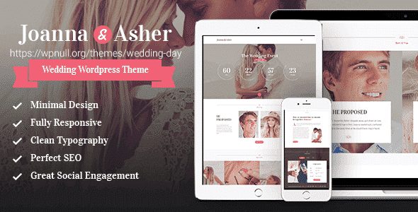 Tema Wedding Day AncoraThemes - Template WordPress