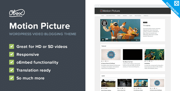 Tema Motion Picture - Template WordPress