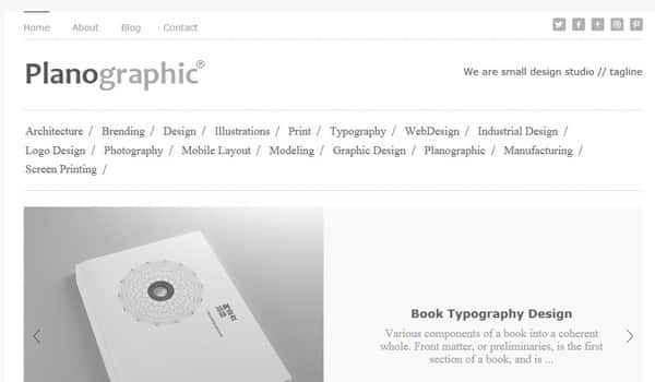 Tema Planographic - Template WordPress