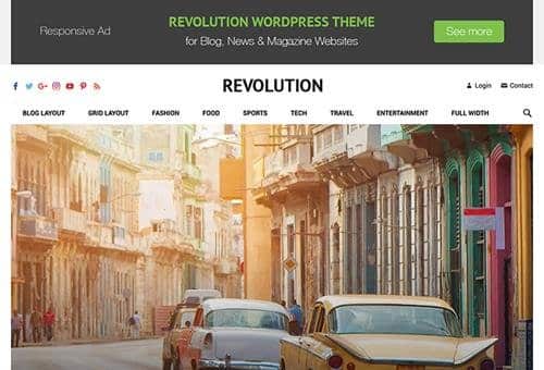 Tema Revolution Pro - Template WordPress