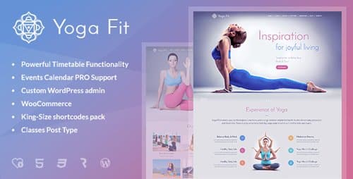 Tema Yoga Fit - Template WordPress