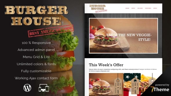 Tema BurgerHouse - Template WordPress