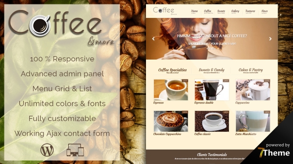 Tema Coffee - Template WordPress