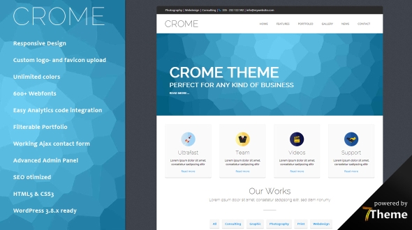 Tema Crome - Template WordPress
