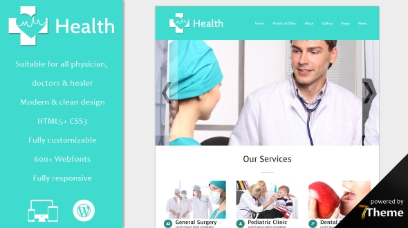 Tema Health - Template WordPress