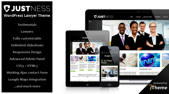 Tema Justness - Template WordPress