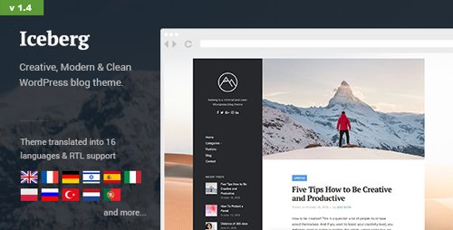 Tema Iceberg - Template WordPress