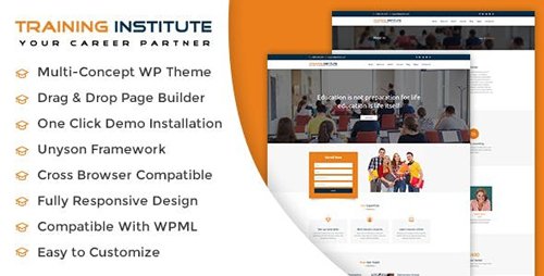 Tema Training Institute - Template WordPress