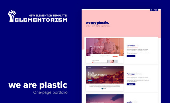 Tema We are plastic Elementor - Template WordPress