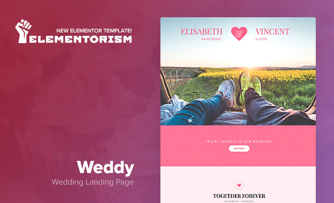 Tema Weddy - Template WordPress