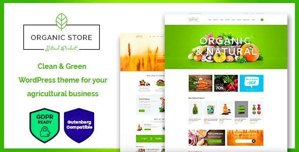 Tema Organic Store - Template WordPress