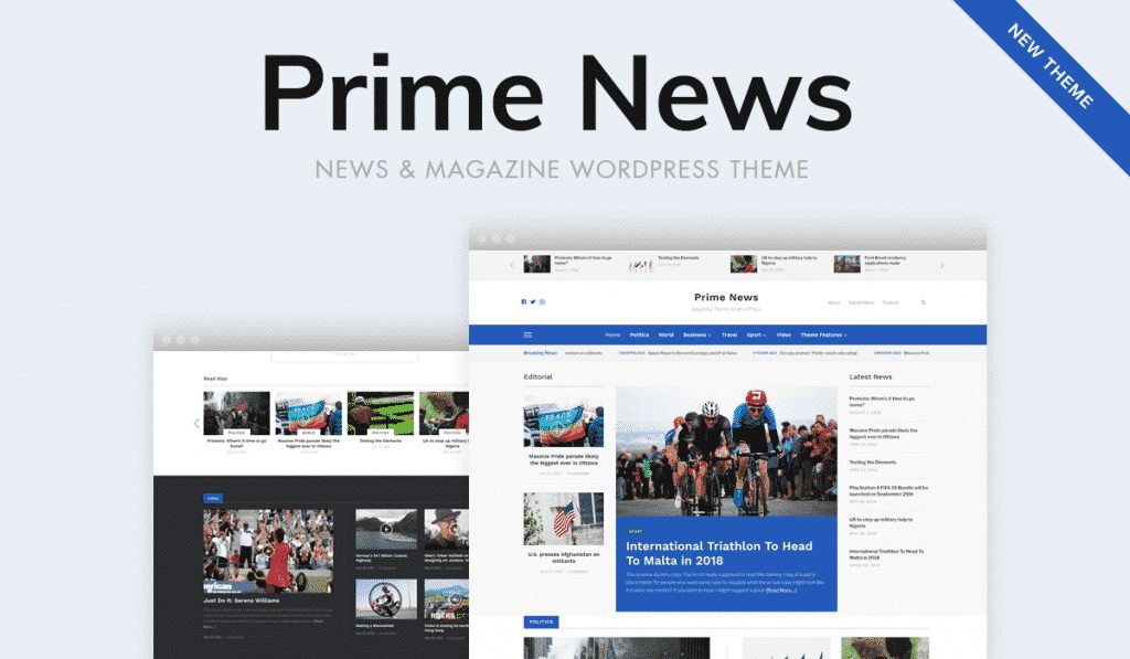 Tema Prime News - Template WordPress