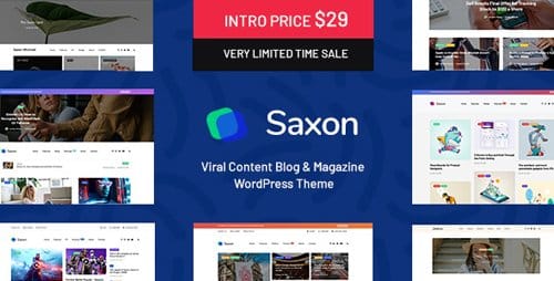 Tema Saxon - Template WordPress