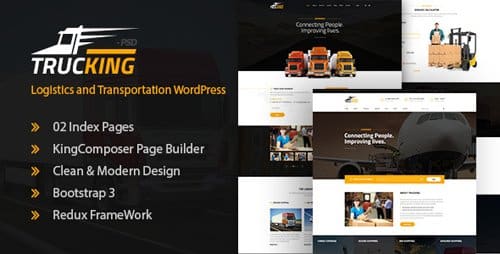 Tema Trucking ApusWP - Template WordPress