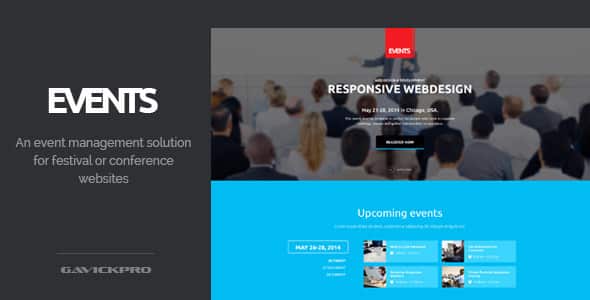 Tema Events GavickPro - Template WordPress