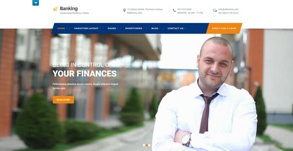 Tema Banking Sector - Template WordPress
