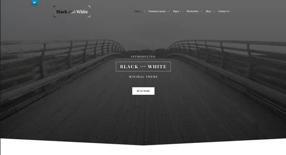 Tema Black and White Pro - Template WordPress
