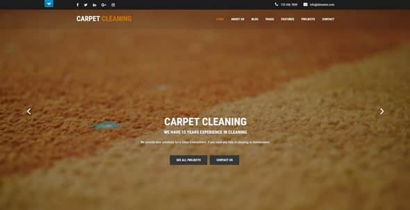 Tema Cleaning Company - Template WordPress