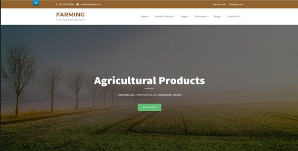 Tema Farming - Template WordPress