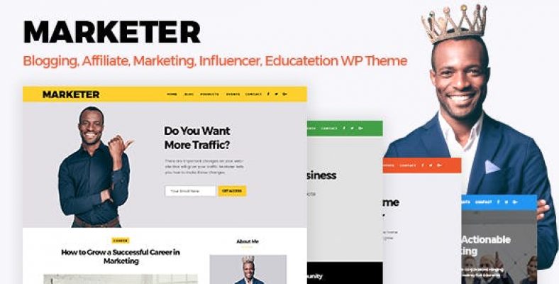 Tema Marketer Wopethemes - Template WordPress