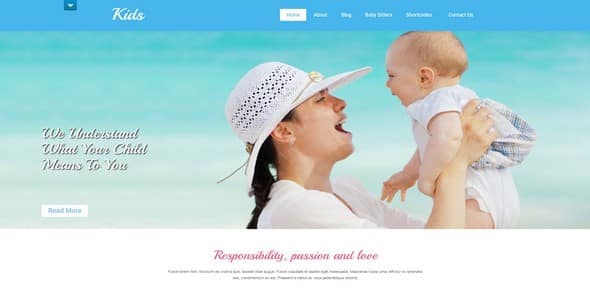 Tema Babysitter SktThemes - Template WordPress