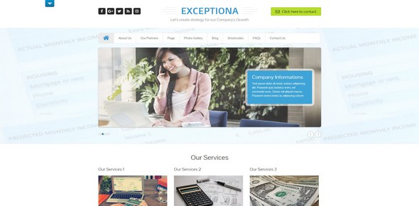 Tema Exceptiona - Template WordPress