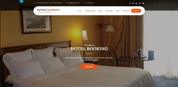Tema Hotel Booking SKTThemes - Template WordPress