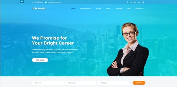 Tema Job Portal - Template WordPress