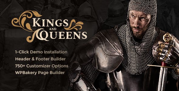 Tema Kings and Queens - Template WordPress