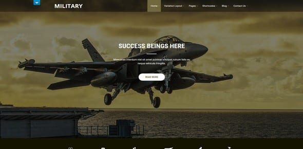 Tema Military - Template WordPress