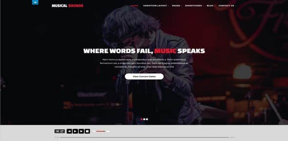 Tema Musical Sounds - Template WordPress
