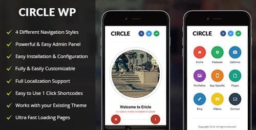 Tema Circle Mobile - Template WordPress