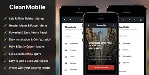 Tema Clean Mobile - Template WordPress
