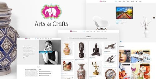 Tema Crafts and Arts - Template WordPress