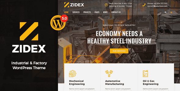 Tema Zidex - Template WordPress