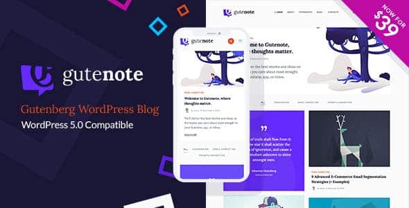 Tema Gutenote - Template WordPress