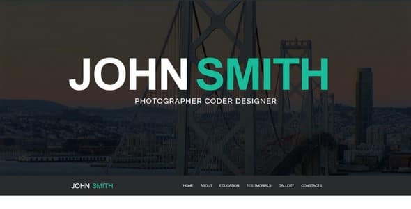 Tema JohnSmith - Template WordPress