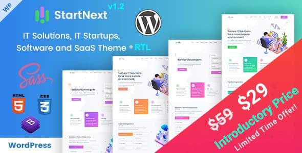 Tema StartNext - Template WordPress