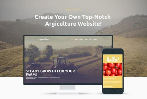 Tema Agriculture Zemez - Template WordPress