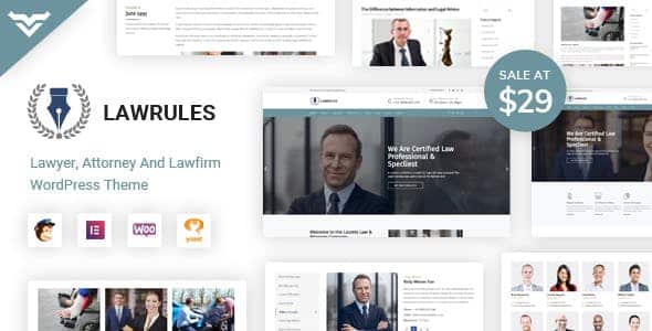 Tema Lawrules - Template WordPress