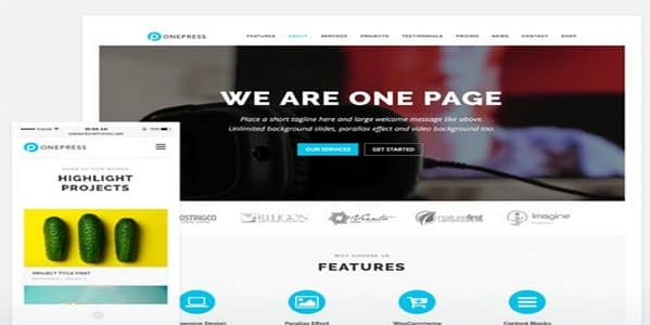 Tema Onepress Plus - Template WordPress