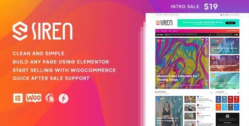 Tema Siren - Template WordPress