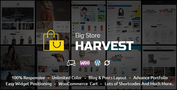 Tema Harvest - Template WordPress