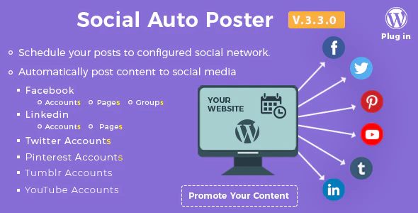 Plugin Social Auto Poster - WordPress