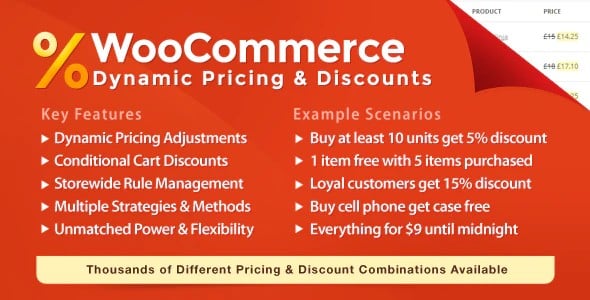 Plugin WooCommerce Dynamic Pricing Discounts - WordPress