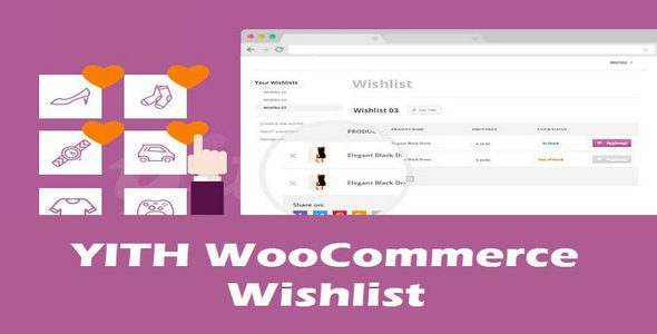 Plugin Yith WooCommerce Wishlist - WordPress